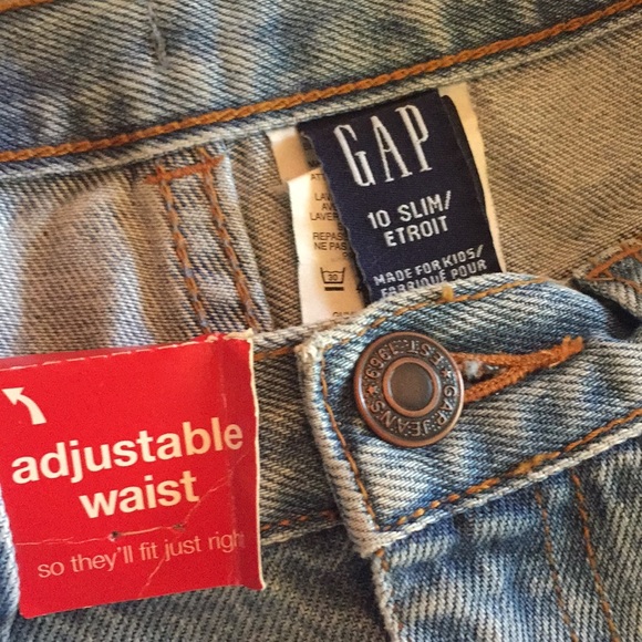 GAP JEAN SHORTS W/ADJUSTABLE WAIST Size 10 Slim - Picture 4 of 8